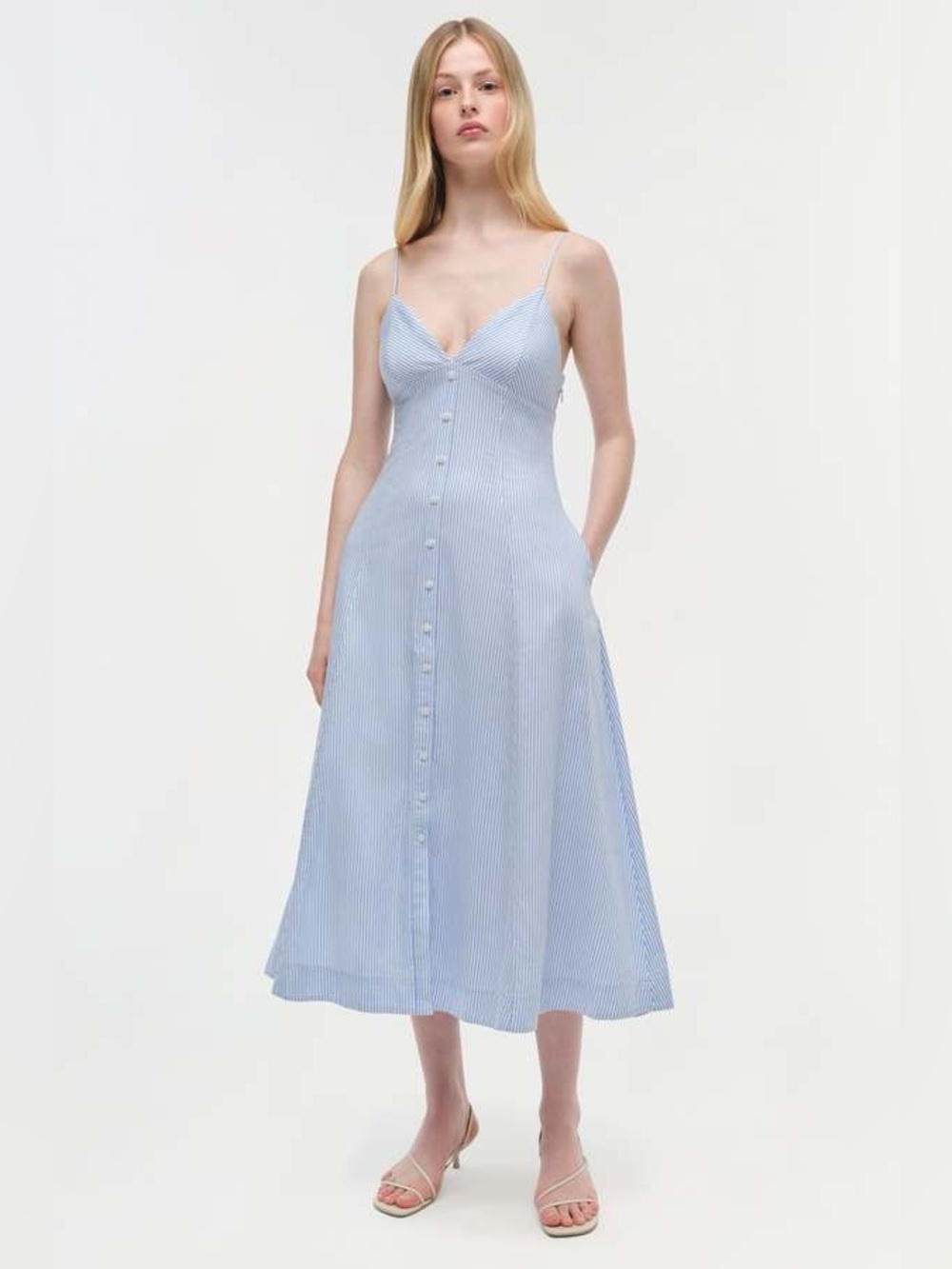 SIMKHAI
HONOR CAMI MIDI DRESS
